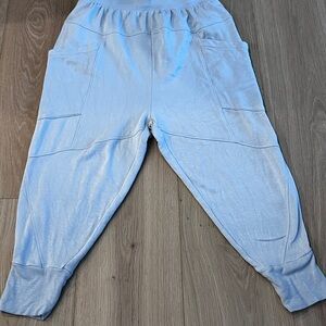 Anthropologie Daily Practice Relaxed Harem Joggers Light Gray | Size M